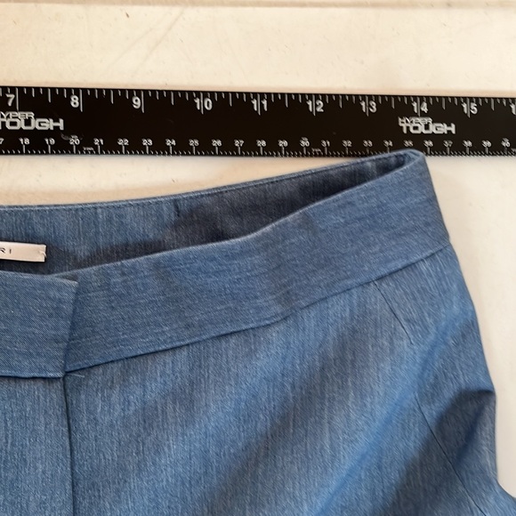 Tahari size 8 -10 high waist ,wide leg flat zip front trouser style pants - Picture 9 of 12